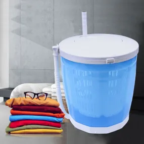 2 in 1 13.77in Portable Spin Dryer Clothes Spin Dryer Mini Hand-operated Dryer for Outdoor Apartments, Camping Travelling 40-50% Dehydration Rate