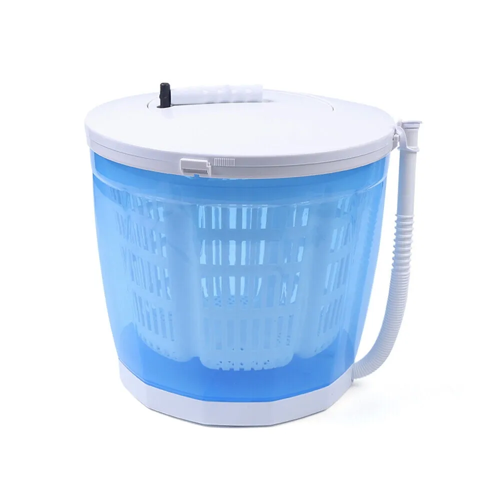 2 in 1 13.77in Portable Spin Dryer Clothes Spin Dryer Mini Hand-operated Dryer for Outdoor Apartments, Camping Travelling 40-50% Dehydration Rate