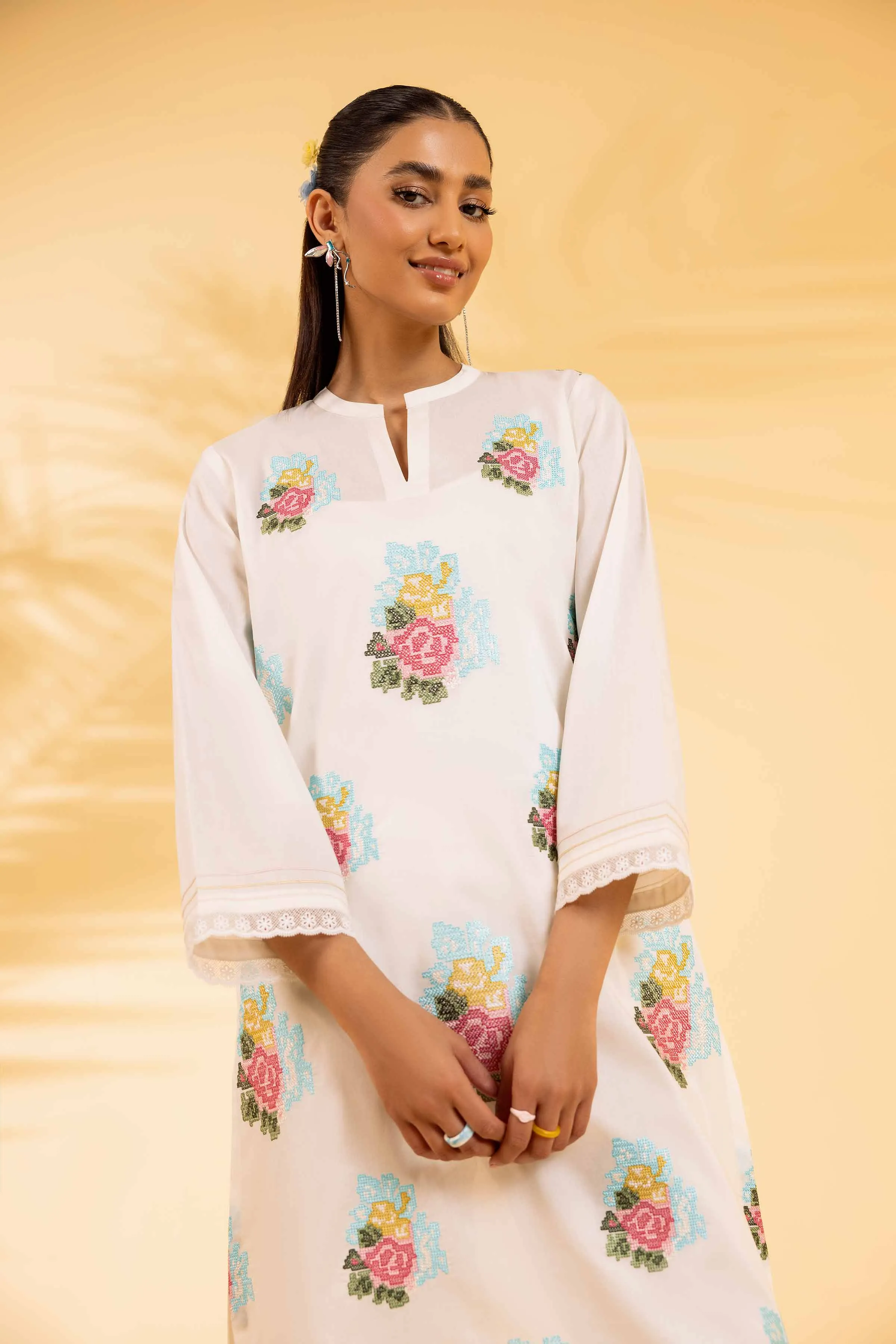 2 Piece - Dyed Embroidered Suit - 42401066