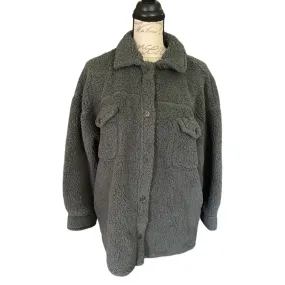 32 Degrees Heat Gray Sherpa Teddy Shacket Jacket Size XL/XXL