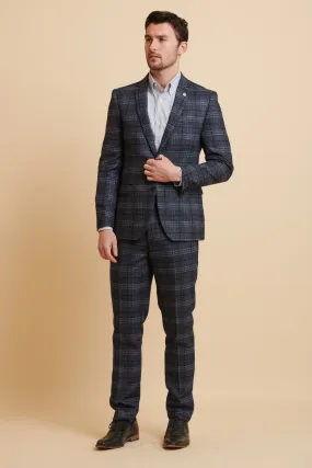 ANDY - Blue Check Two Piece Suit