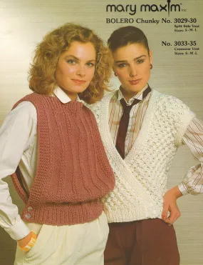 Bolero Chunky Vests Pattern