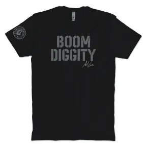 Stylish Unisex Boom Diggity Graphic Print T-Shirt