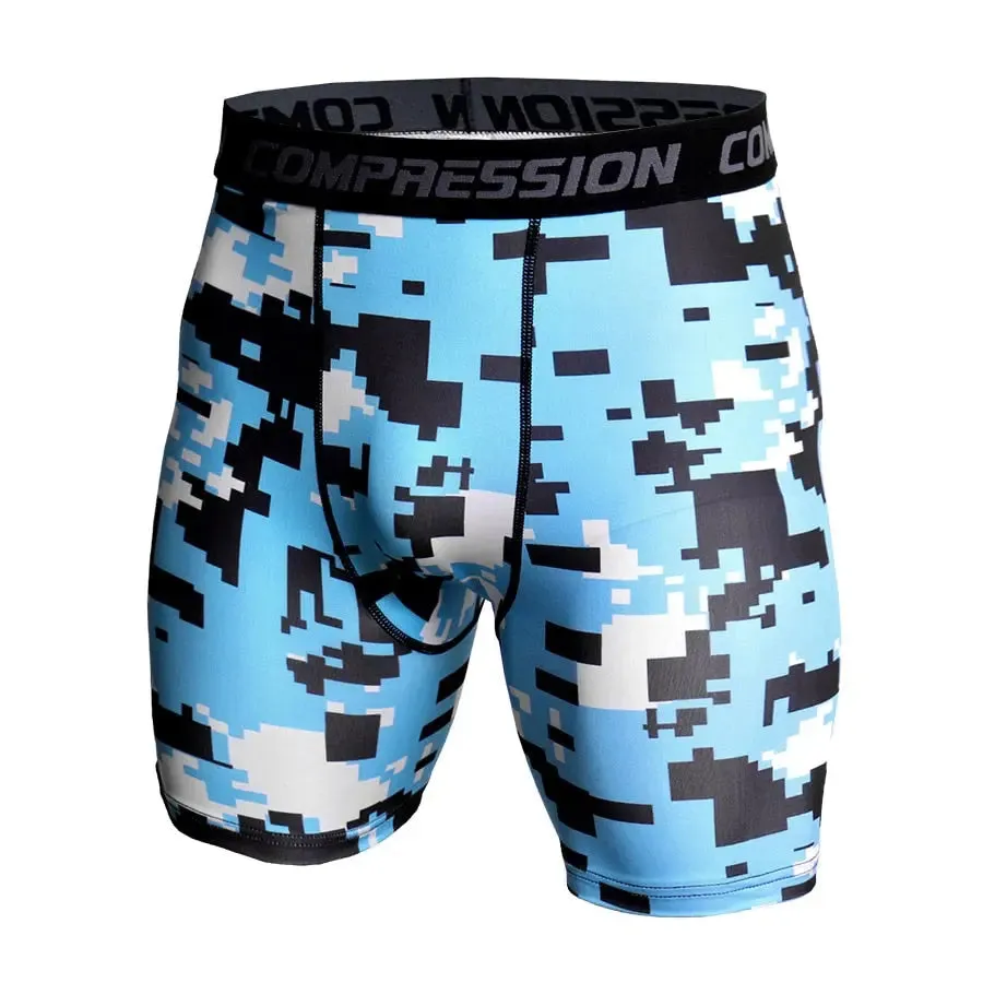 Camo Pixel Compression Shorts