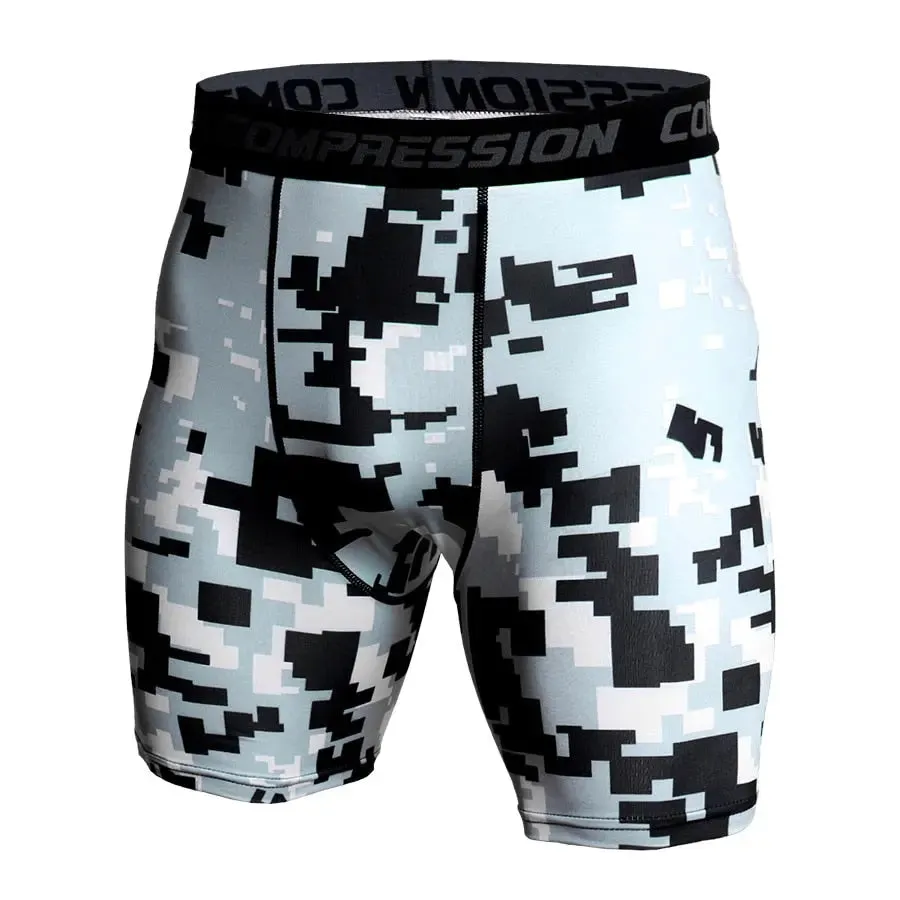 Camo Pixel Compression Shorts