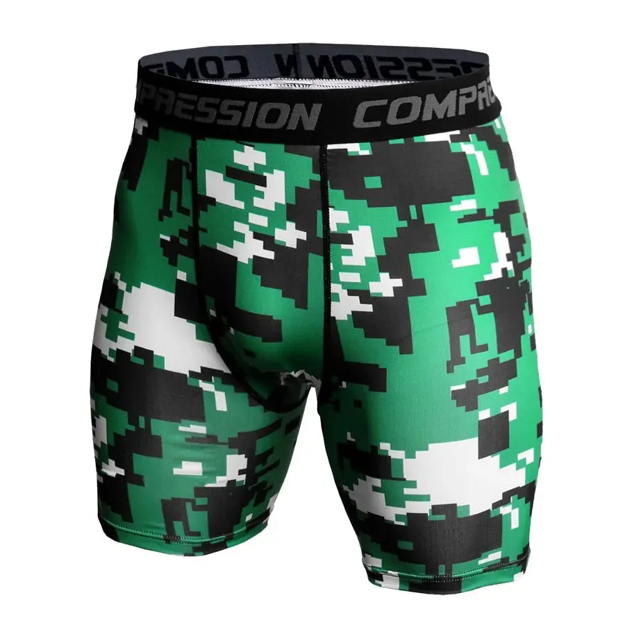 Camo Pixel Compression Shorts