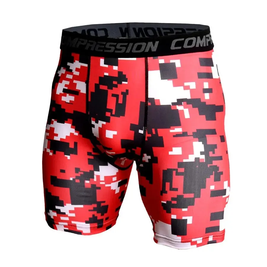 Camo Pixel Compression Shorts