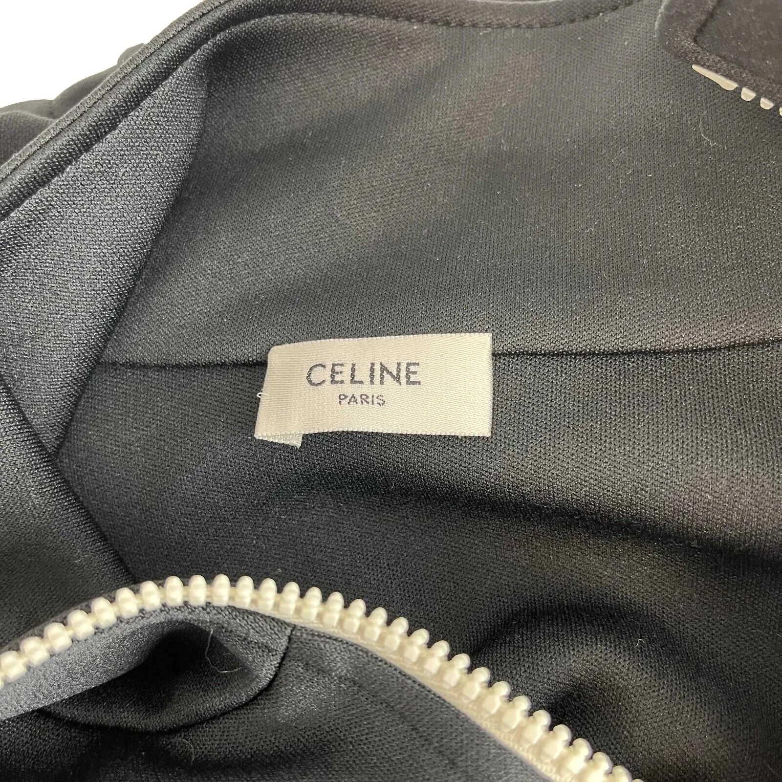 Celine - 3 Stripes Tracksuit Jacket - 2 Pockets - Black / White - Size S