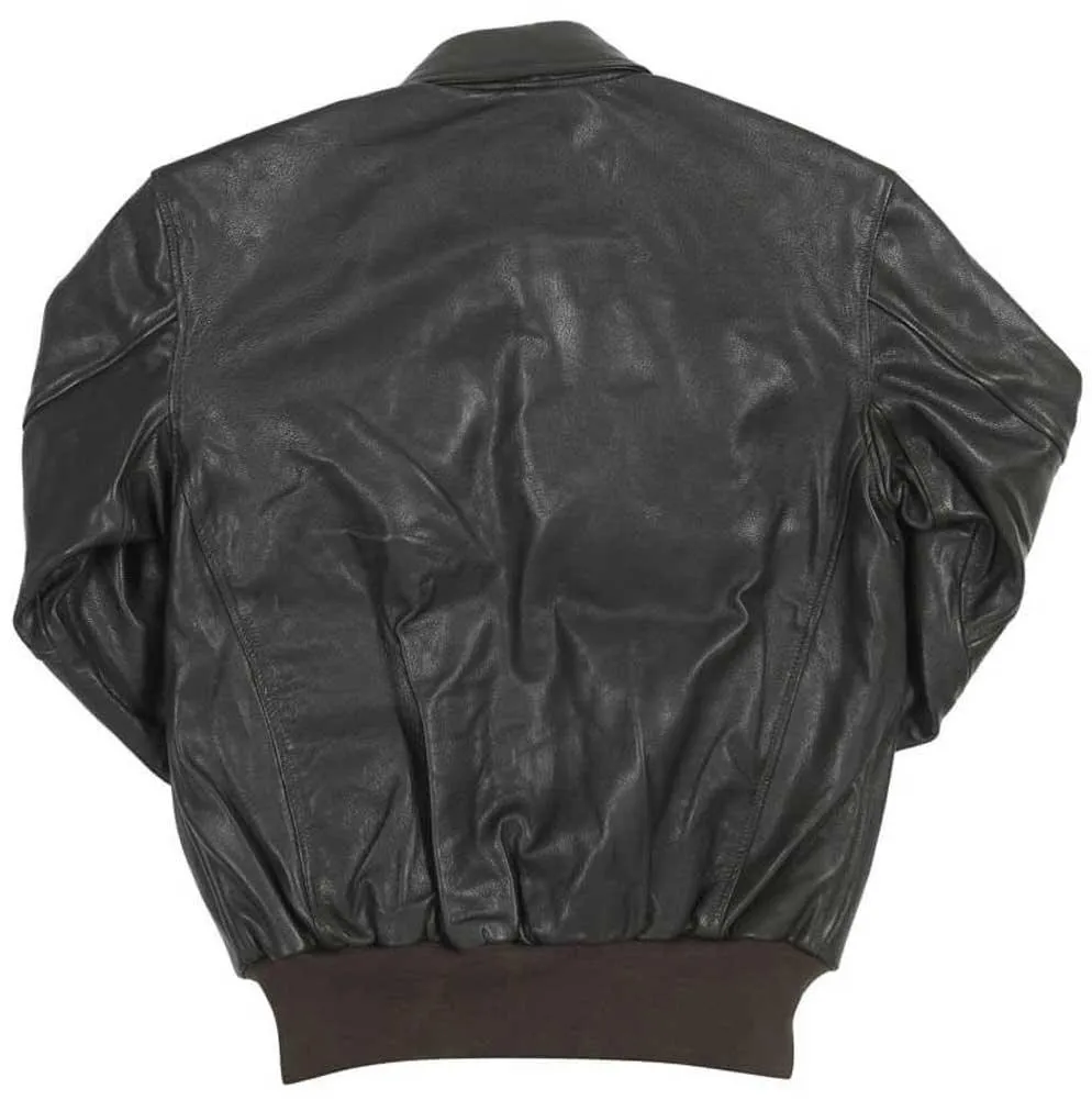 Cockpit USA Mens USAF Goatskin A-2 Flight Jacket - Brown