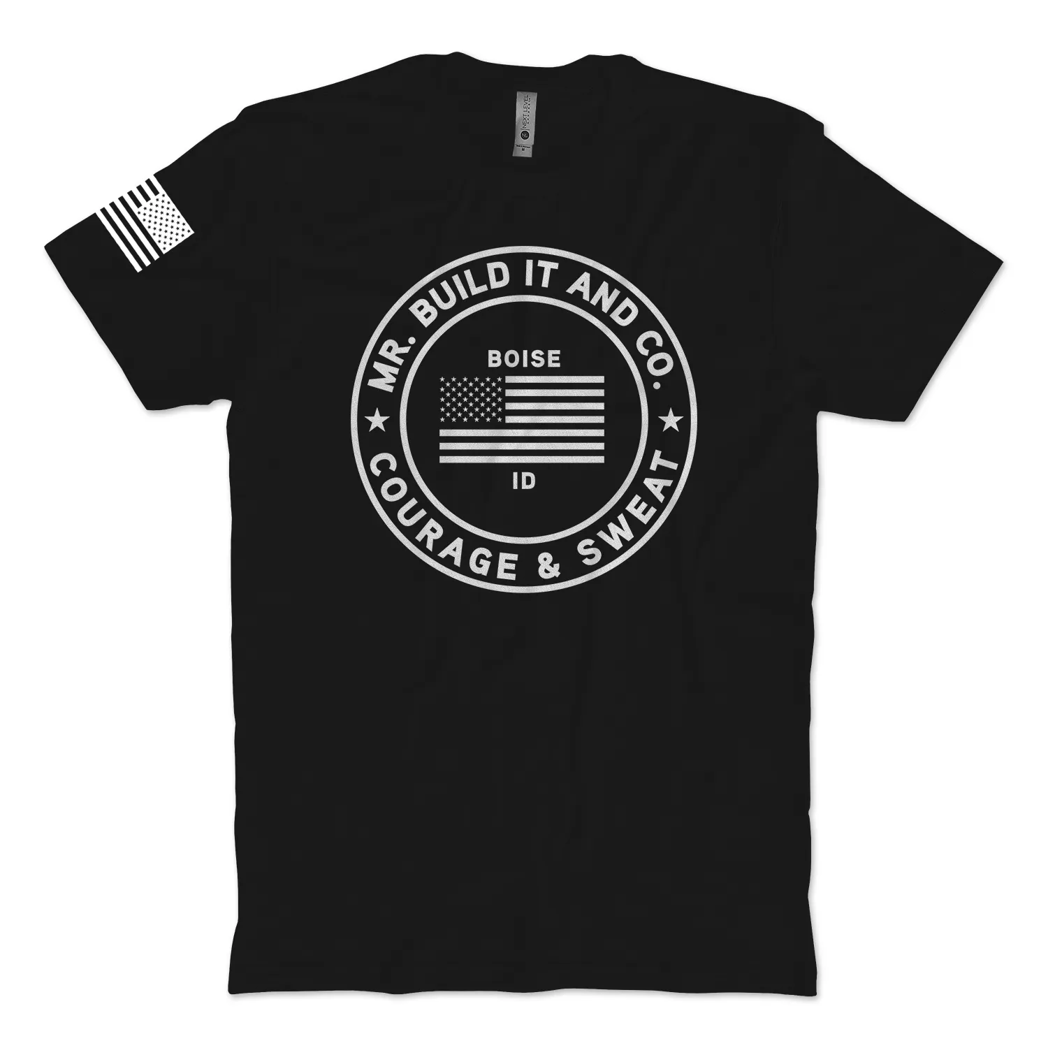 Courage & Sweat T-Shirt (Circle Logo)