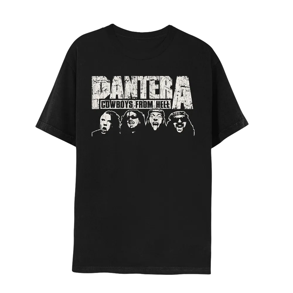 Cowboys From Hell World Tour 2024 Black T-Shirt