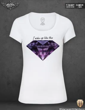 Diamond Women's T-shirt I Woke Up Like This Tank Top WD070 Purple Galaxy Special