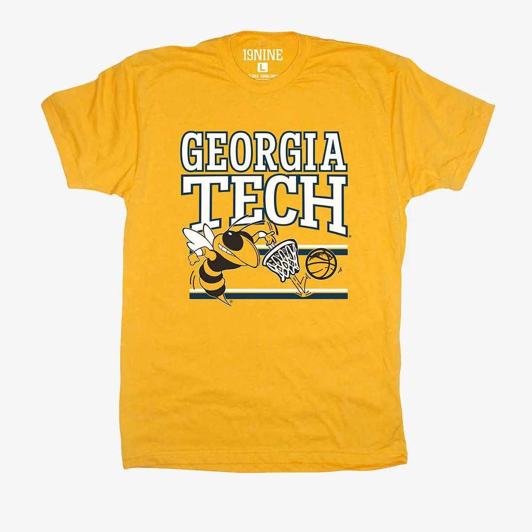 Georgia Tech Yellow Jackets Hoops Vintage Tee