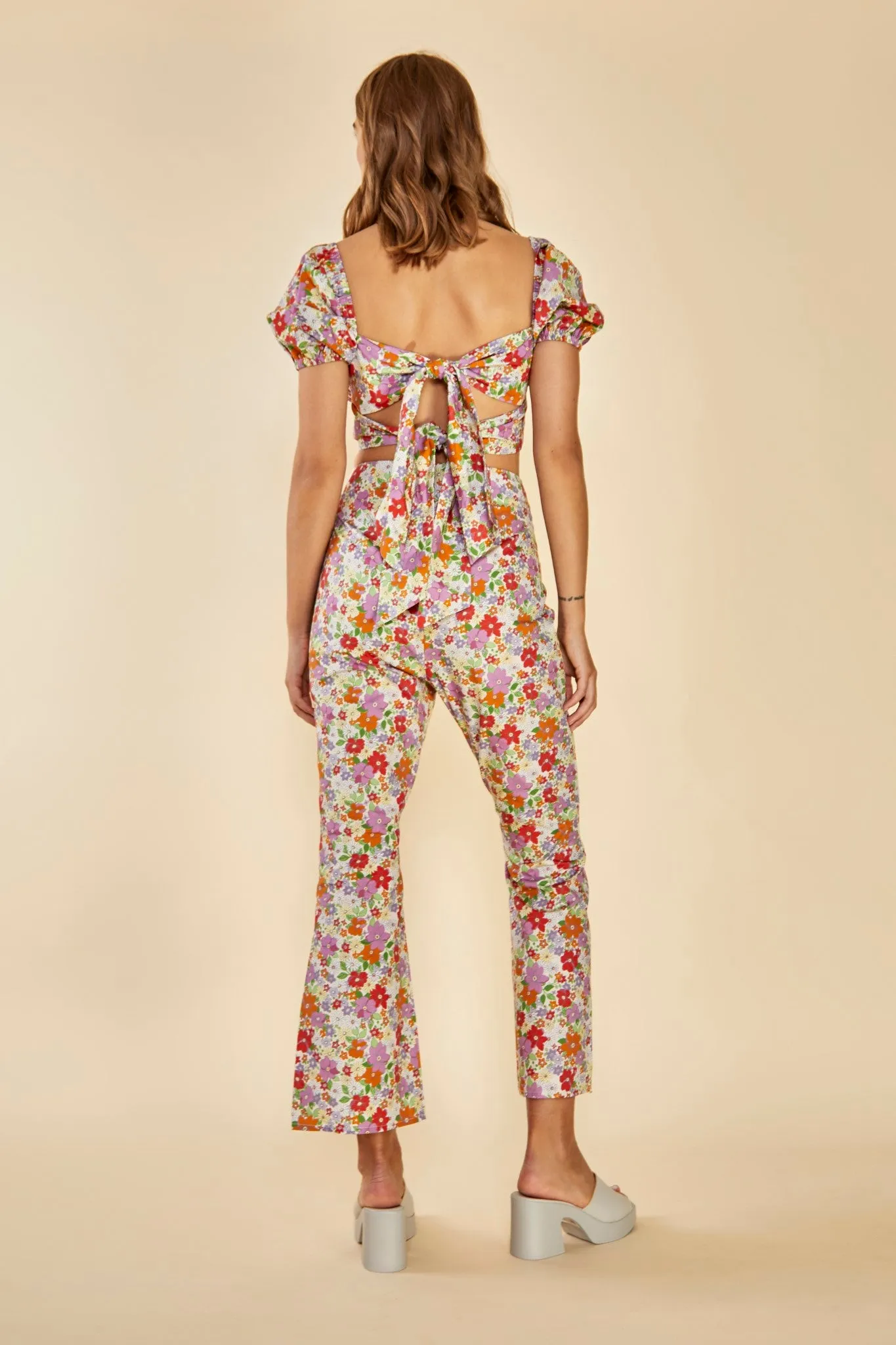 Glamorous Care Cropped Kick Flare Trousers