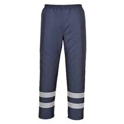 Iona Hi Viz Lined (padded) Waterproof Safety work Trousers Portwest S482