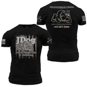 JDog T-Shirt - Black With Grey