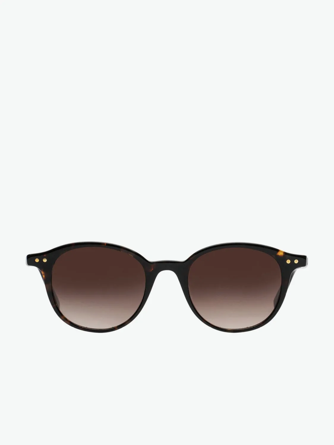 Le Specs Round Tortoise Sunglasses