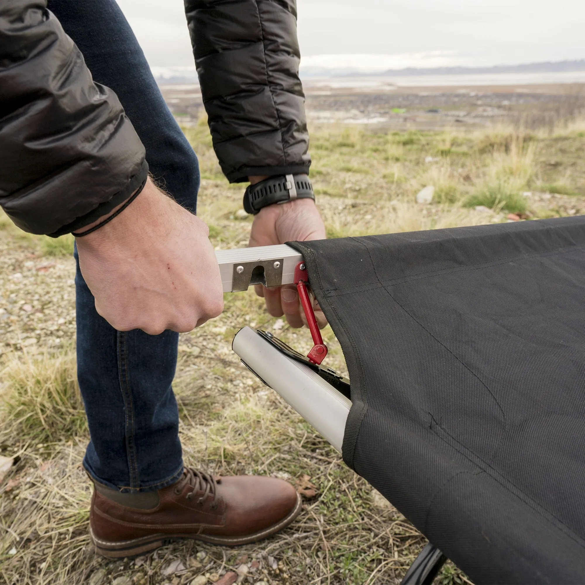 Outfitter XXL Camp Cot with Pivot Arm