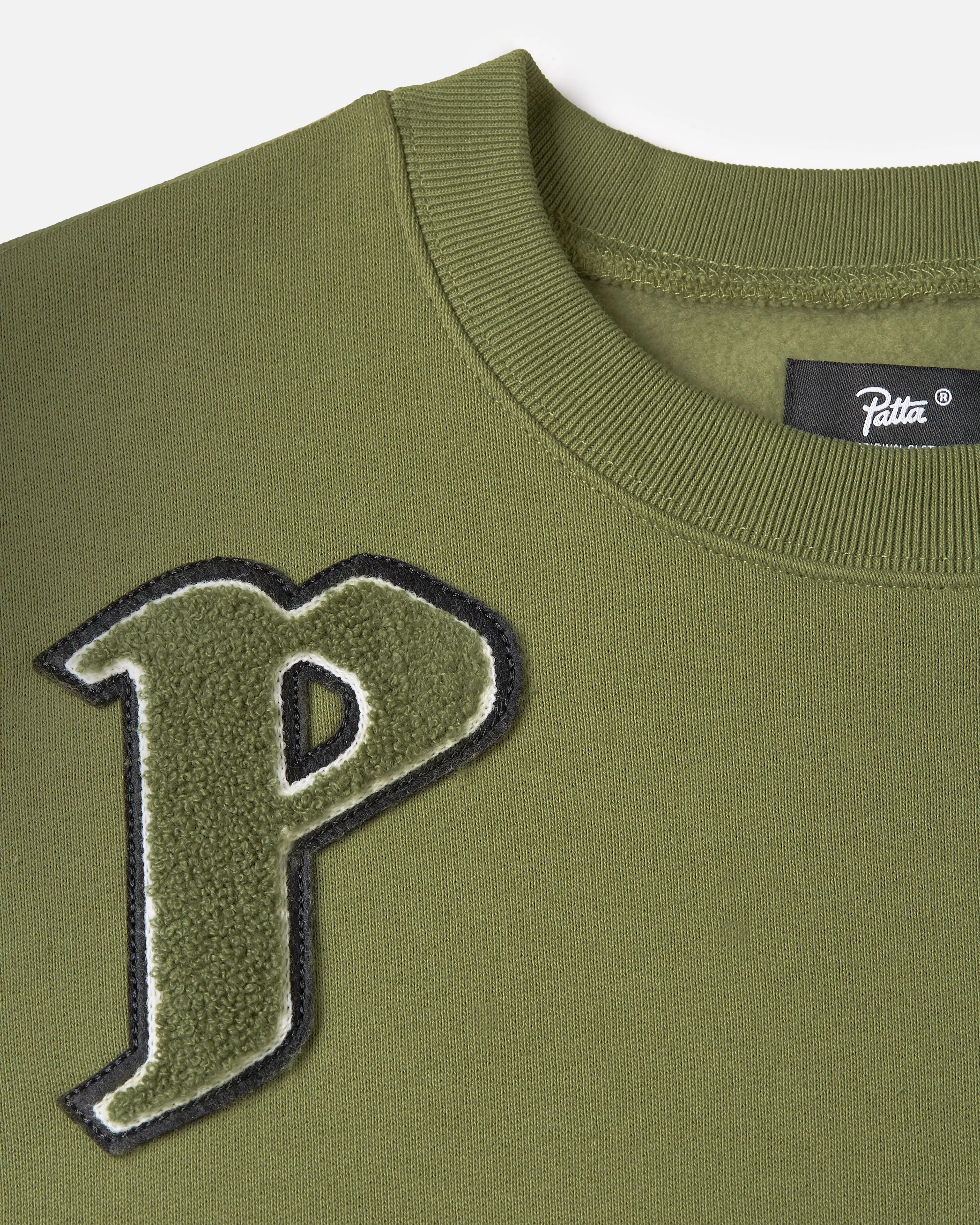 Patta Flowers Crewneck Sweater (Loden Green)