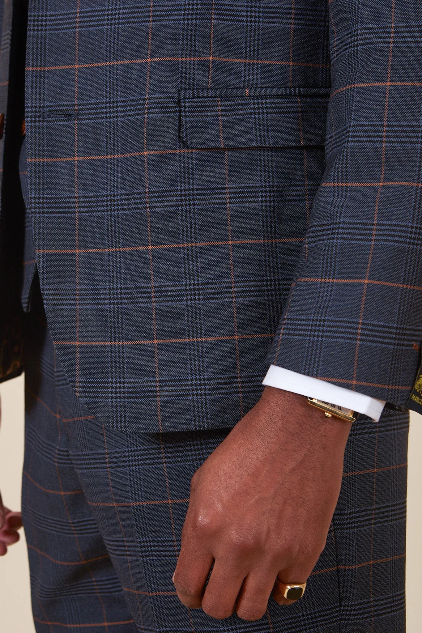 The WBA Collection - JENSON Marine Navy Check Suit As Worn By John Swift